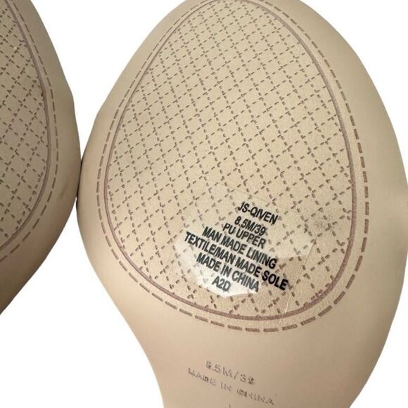 Jessica Simpson Black Chain Strap Heels Italia Napa Style JS - QIVEN Women’s 8.5 - Picture 9 of 11